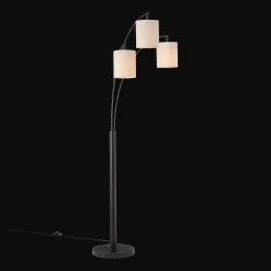 Outlet 3 Linen Shade Floor Lamp Floor Lamps