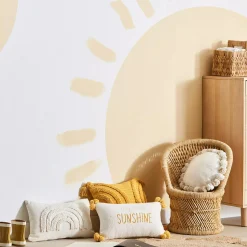 Online Anya Beige Tufted Rainbow Lumbar Throw Pillow Nursery Throw Pillows