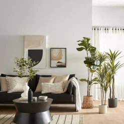 Sale Artificial Exotic Floor Plant in White Pot Branches|Artificial Flowers