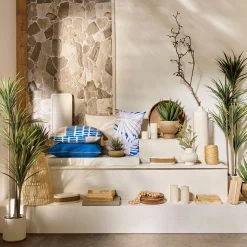 Sale Artificial Exotic Floor Plant in White Pot Branches|Artificial Flowers