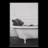 Online Bear in Bathtub Printed Framed Canvas Printed & Photography Wall Art Canvases