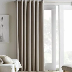 Discount Beige Chambray Blackout Curtain Sheer Curtains & Window Sheer Panels|Blackout Window Curtains