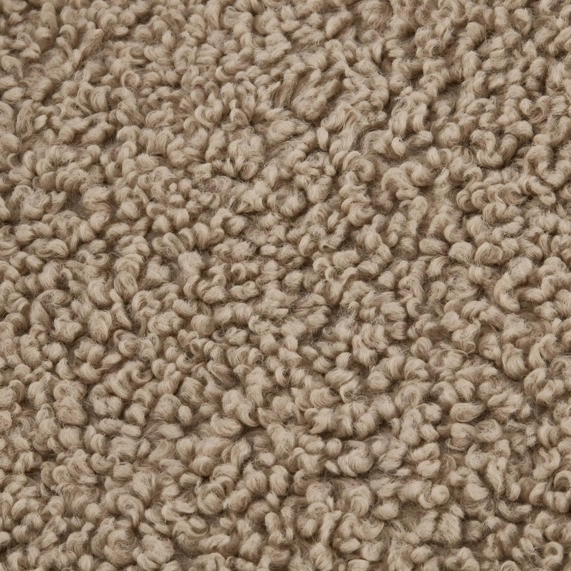 Beige Doodle Boucle Throw Decorative Throws & Blankets