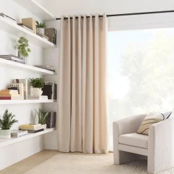 Sale Beige Emile Panel Curtain Sheer Curtains & Window Sheer Panels|Room Darkening & Light Filtering Curtains