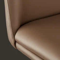 Discount Beige Faux Leather and Metal Bar Stool Furniture Accessories|Bar & Counter Stools