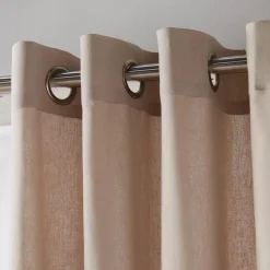 Online Beige Naturia Panel Curtain Sheer Curtains & Window Sheer Panels|Room Darkening & Light Filtering Curtains