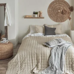 Best Beige Quin Collection - 3-Piece Coverlet Set Coverlet Sets