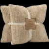 Clearance Beige Set of 2 Ellyn Decorative Pillow Decorative Throw Pillows