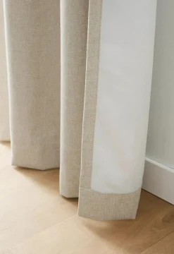 New Beige Taha Rod Pocket Back Tab Blackout Curtain Blackout Window Curtains|Sheer Curtains & Window Sheer Panels