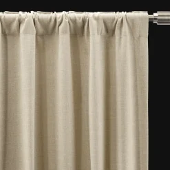 New Beige Taha Rod Pocket Back Tab Blackout Curtain Blackout Window Curtains|Sheer Curtains & Window Sheer Panels