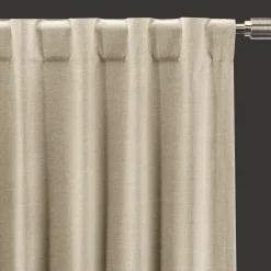 New Beige Taha Rod Pocket Back Tab Blackout Curtain Blackout Window Curtains|Sheer Curtains & Window Sheer Panels