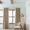 Outlet Beige Tajo Panel Curtain Sheer Curtains & Window Sheer Panels|Room Darkening & Light Filtering Curtains