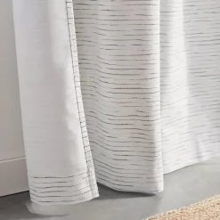 Outlet Black And White Dayni Blackout Back-Tab Curtain Sheer Curtains & Window Sheer Panels|Blackout Window Curtains