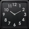 New Black And White Square Clock Junior Decorative Accessories