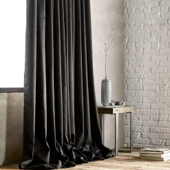 Outlet Black Artemesia Blackout Curtain Sheer Curtains & Window Sheer Panels|Blackout Window Curtains