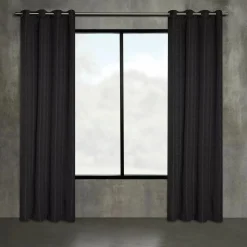 Outlet Black Artemesia Blackout Curtain Sheer Curtains & Window Sheer Panels|Blackout Window Curtains
