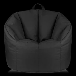 Outlet Black Canvas Bean Bag Junior Bedroom Furniture