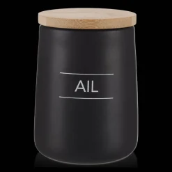 Discount Black Ceramic Garlic Container Dinnerware|Kitchen & Dining Accessories