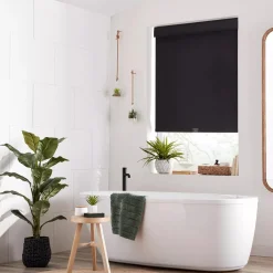 Sale Black Chita Cordless Blackout Roller Shade Window Blinds & Shades