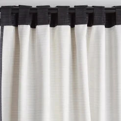 Clearance Black Dayni Blackout Back-Tab Curtain Sheer Curtains & Window Sheer Panels|Blackout Window Curtains