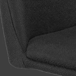 Online Black Fabric and Metal Adjustable Bar Stool Furniture Accessories|Bar & Counter Stools