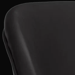 Discount Black Faux Leather and Black Metal Chair Furniture Accessories|Dining Chairs