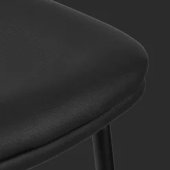 Clearance Black Faux Leather and Metal Dining Chair Furniture Accessories|Dining Chairs
