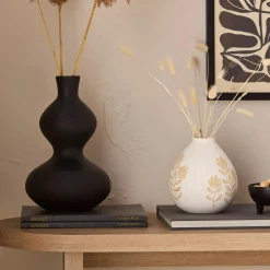 Online Black Hourglass Bubble Vase Modern Decorative Vases|Home Decorative Items & Objects