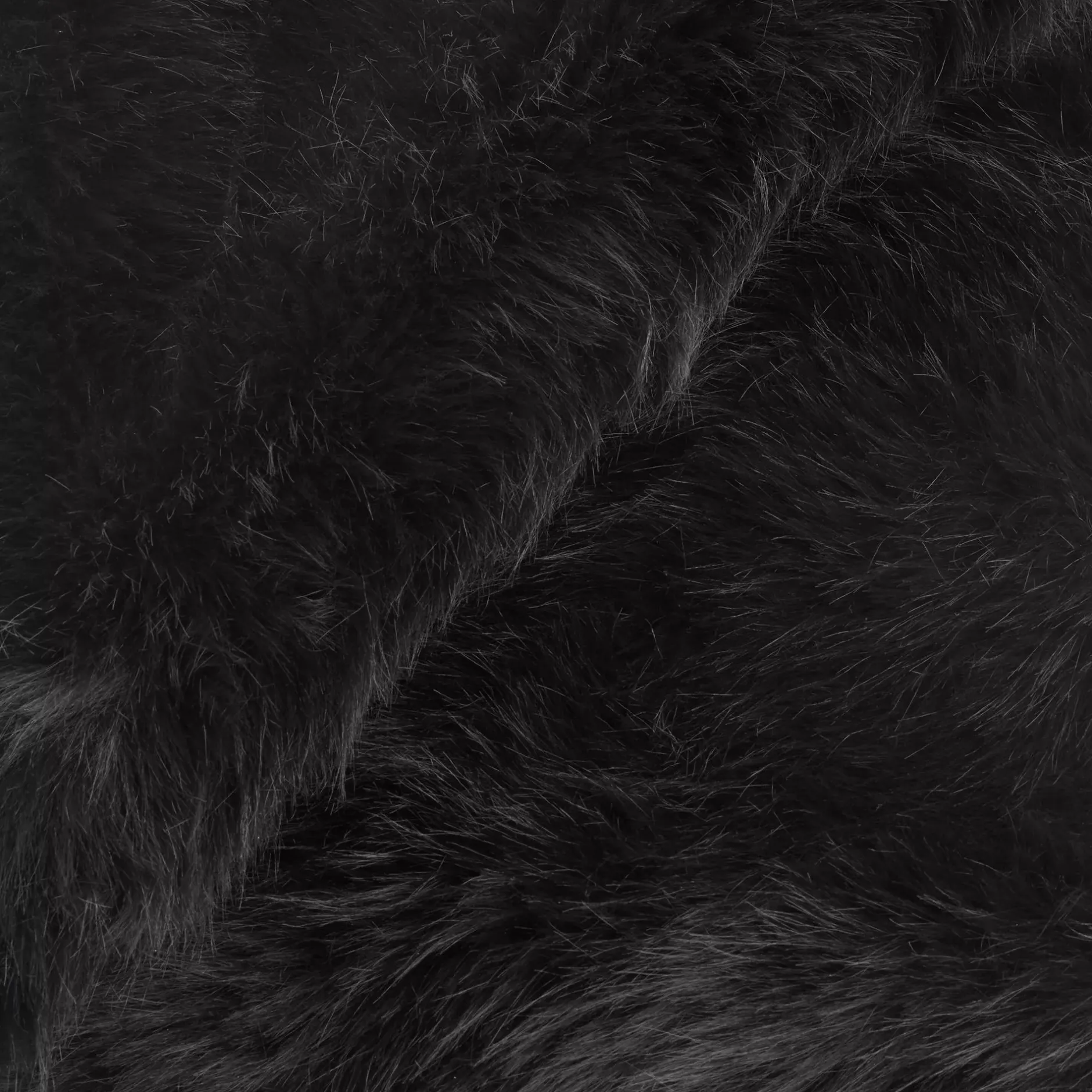 New Black Logan Faux Fur Throw Decorative Throws & Blankets