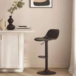 Online Black Metal & Plastic Bar Stool Furniture Accessories|Bar & Counter Stools