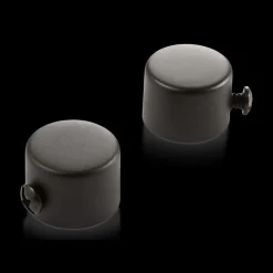 Hot Black Pole End Caps Curtain Rod Set Accessories|Curtain Rods