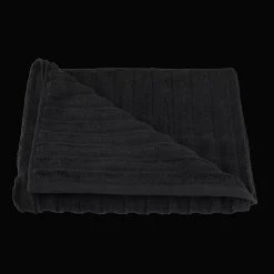 Hot Black Ribbed Bath Towel Bath Towels