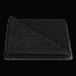 Hot Black Ribbed Bath Towel Bath Towels