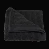 Discount Black Ribbed Hand Towel Bath Towels