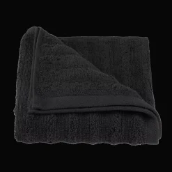 Discount Black Ribbed Hand Towel Bath Towels