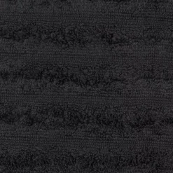 New Black Ribbed Washcloth Bath Towels