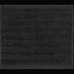 New Black Ribbed Washcloth Bath Towels