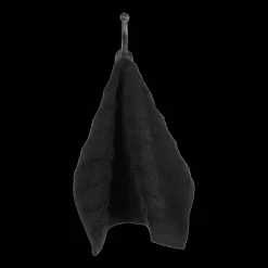 New Black Ribbed Washcloth Bath Towels