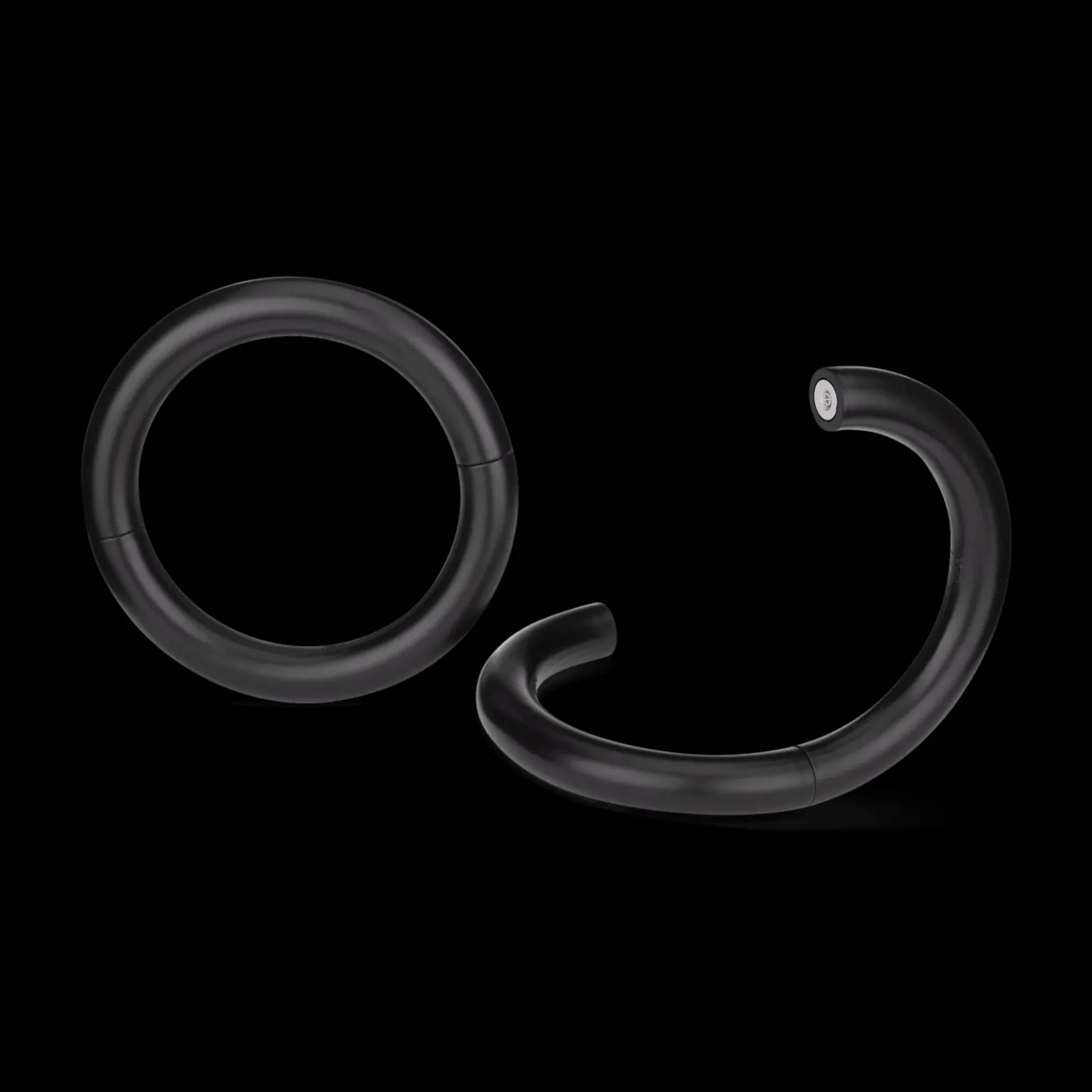 Black Set of 2 Magnetic Metal Holdbacks Curtain Rod Set Accessories|Curtain Rods