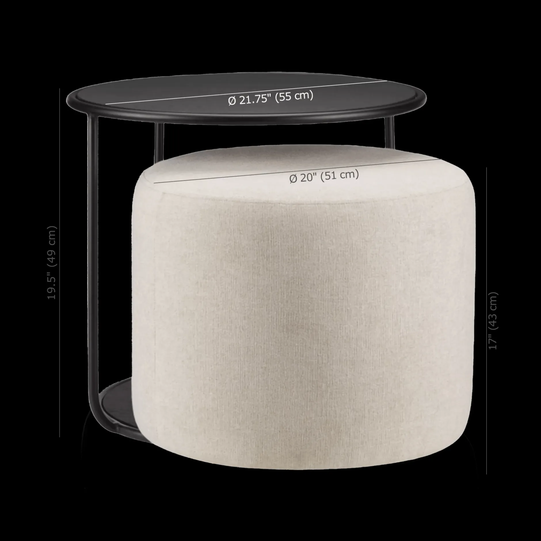 Best Black Side Table with Ottoman Side Tables|Coffee Tables & Side Tables