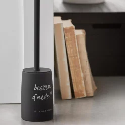 Online Black Toilet Brush With French Typography Bathroom Accessories