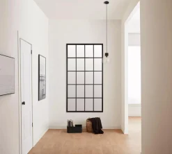 Discount Black Windowpane Mirror Mirrors