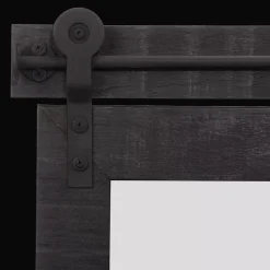 Black Wood Rail Mirror Mirrors