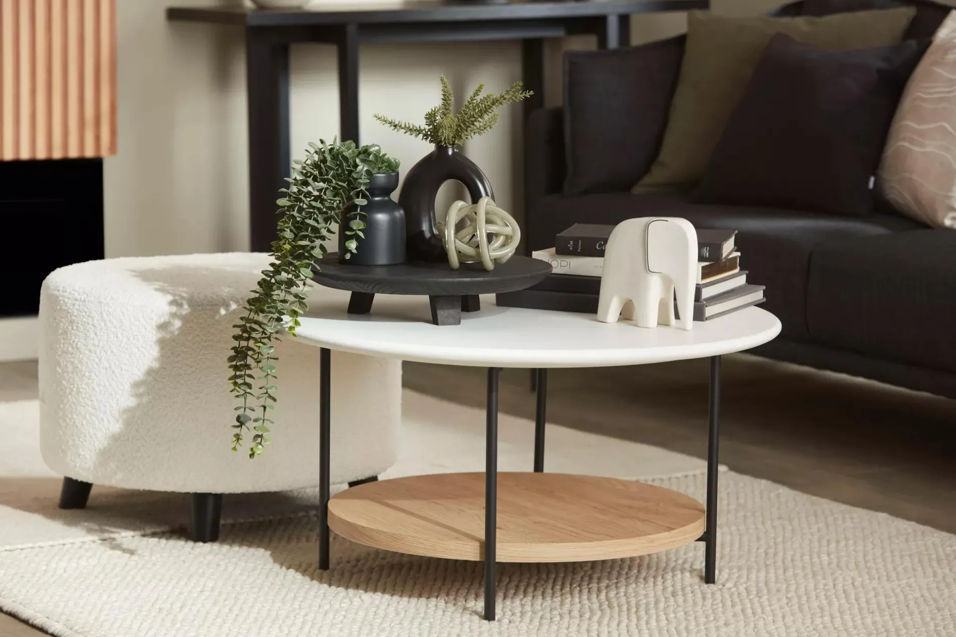 Discount Black Wood Raised Tray Home Decorative Items & Objects