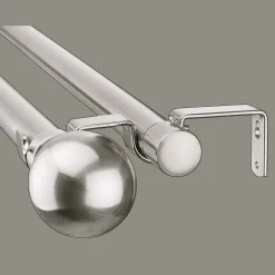 Discount Blackout Curtains Double Rod Set - Diameter 25/28 mm Curtain Rods