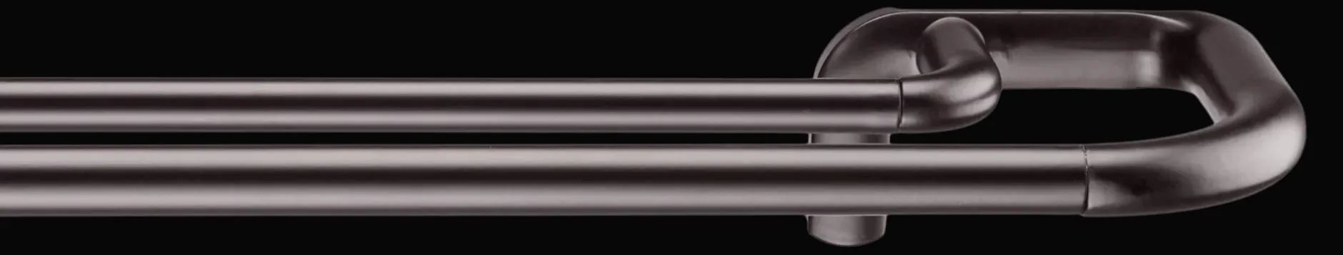 New Blackout Curtains Double Rod Set - Diameter 19mm Curtain Rods