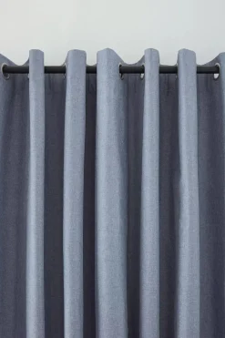 Sale Blue Chambray Blackout Curtain Sheer Curtains & Window Sheer Panels|Blackout Window Curtains