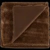 Hot Brown Ellyn Faux Fur Throw Decorative Throws & Blankets