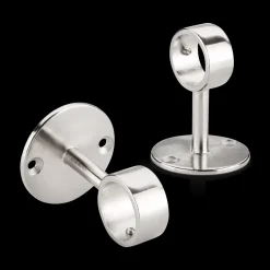 Online Brushed Nickel Ceiling Brackets 22/25 mm Curtain Rod Set Accessories|Curtain Rods