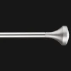 Brushed Nickel Curtain Rod Set - Diameter 16/19 mm Curtain Rods